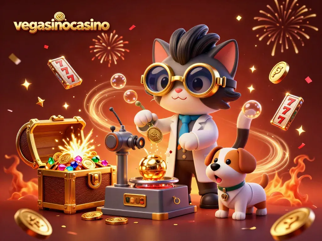 Engage in thrilling gaming with vegasinocasino, surrounded by coin-replicating fun and slot excitement.