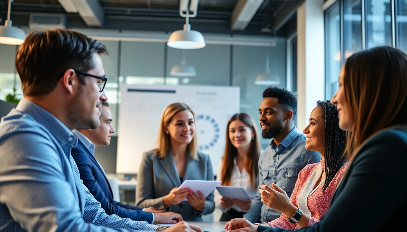 Headhunter IT berät in einem modernen Büro mit IT-Kandidaten einen erfolgreichen Auswahlprozess.