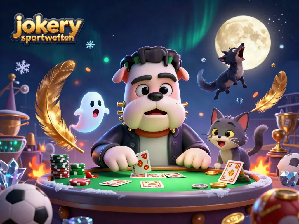 Check out the excitement of jokery sportwetten with thrilling sports betting action in a vibrant illustration.