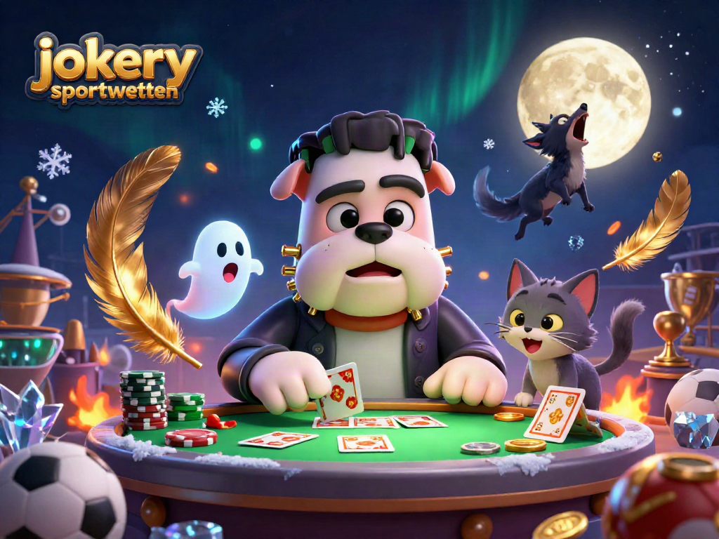 Check out the excitement of jokery sportwetten with thrilling sports betting action in a vibrant illustration.