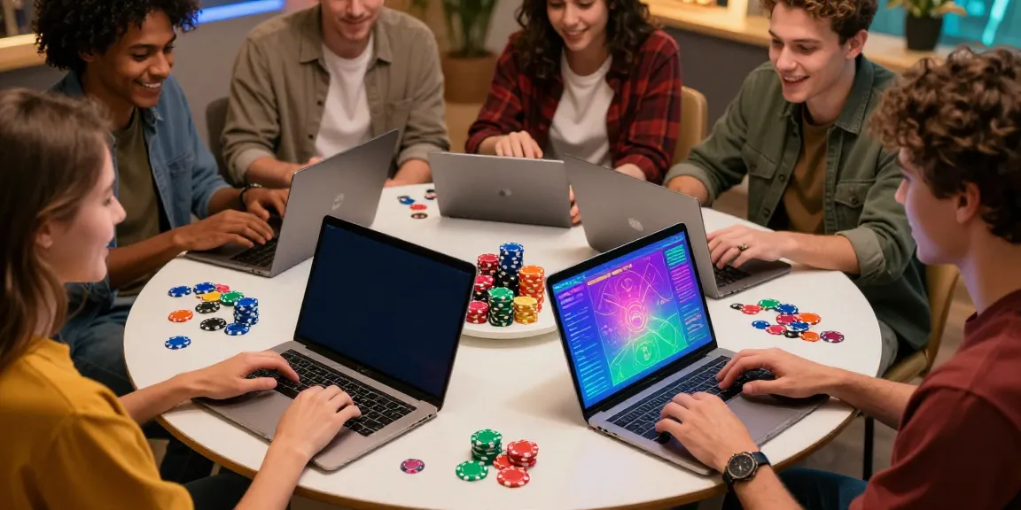 Friends enjoying online betting with fc88, discussing strategies and sharing excitement in a lively environment.