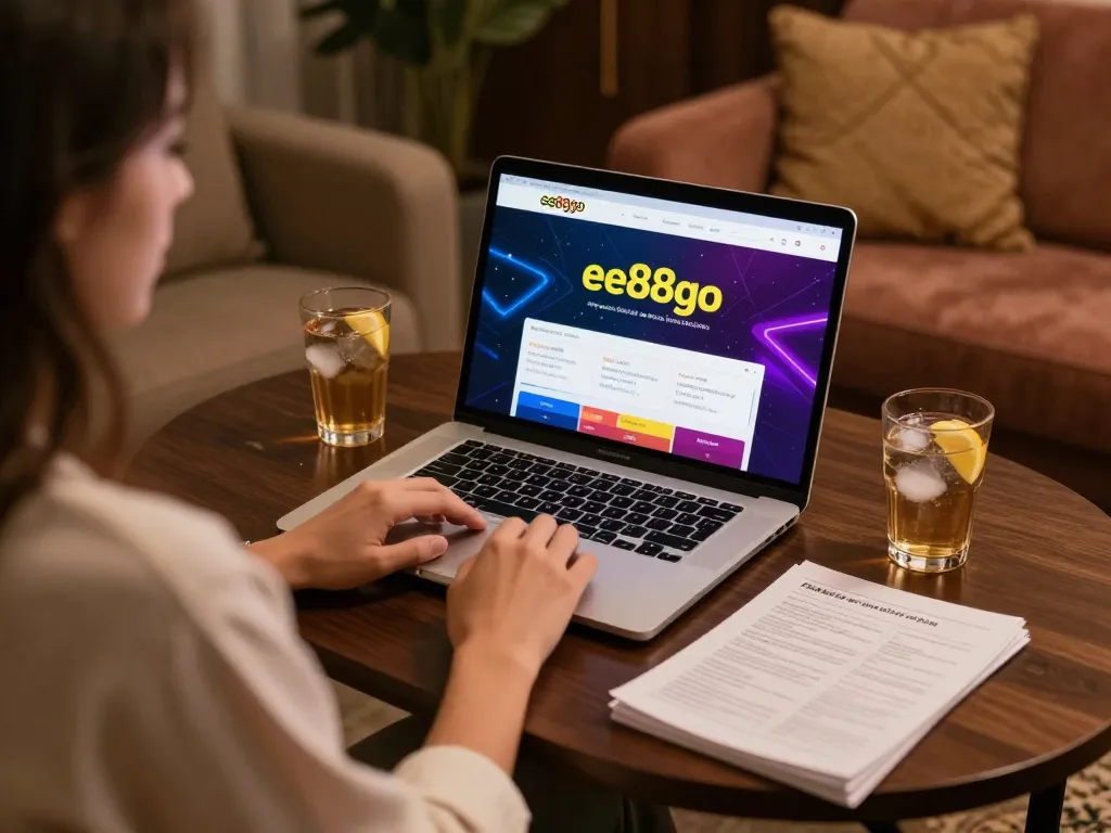 Engaging online gaming session at ee88go with strategic notes and warm ambiance